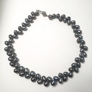 Black Pearl Choker Necklace